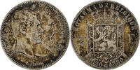 Belgium 2 Francs, 2 Frank Leopold II, Brussels, Silver, KM:39 -