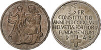 Switzerland 5 Francs Bern, Silver, KM:48 -