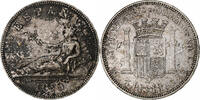 Spain 5 Pesetas Provisional Government, Madrid, Silver -