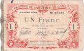 France 1 Franc Cambrai, 1914-09-15, 39079, Pirot:37-21 -