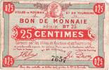 France 25 Centimes ROUBAIX et TOURCOING, Pirot:59-2052 -