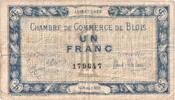 France 1 Franc Blois, 1915-08-16, 179647, Pirot:28-4 -