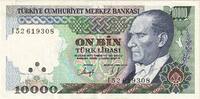 Turkey 10,000 Lira Banknote, KM:200 -