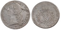 France Ecu Coin, Louis XV, Écu au bandeau, Paris, Silver -