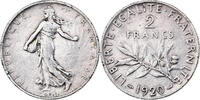 France 2 Francs Semeuse, Paris, Silver, KM:845.1 -