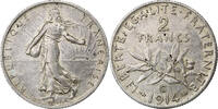 France 2 Francs Semeuse, Castelsarrasin, Silver, KM:845.2 -