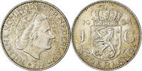 Netherlands Gulden Juliana, Silver, KM:184 -