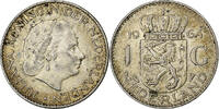 Netherlands Gulden Juliana, Silver, KM:184 -