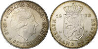 Netherlands 10 Gulden Juliana, Silver, KM:196 -