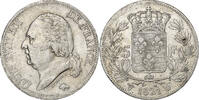 France 5 Francs Louis XVIII, Louis XVIII, Lille, Silver -