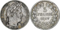 France 5 Francs Louis-Philippe, Lyon, Silver, KM:749.4 -