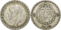 Sweden Krona Gustaf V, Silver, KM:814 -
