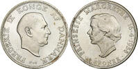 Denmark 2 Kroner Frederik IX, Copenhagen, Silver, KM:845 -
