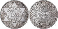 Morocco 1/2 Rial, 5 Dirhams 'Abd al-Aziz, Paris, Silver -