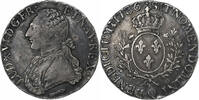 France Ecu Louis XVI, Écu aux branches d'olivier, Perpignan, Silver -