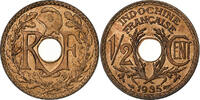French Indochina 1/2 Cent French Indo-China, Paris, Bronze, KM:20 -