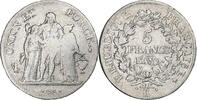 France 5 Francs Union et Force, Bordeaux, Silver, KM:639.5 -