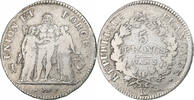 France 5 Francs Union et Force, Bordeaux, Silver, KM:639.5 -