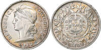 Portugal 10 Centavos Lisbon, Silver, KM:563 -