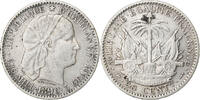 Haiti 20 Centimes Paris, Silver, KM:45 -