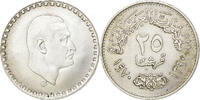 Egypt 25 Piastres Silver, KM:422 -