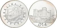 Malta 4 Pounds Silver, KM:33 -