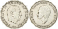 Denmark 10 Kroner Frederik IX, Copenhagen, Silver, KM:857 -