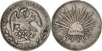 Mexico 8 Reales Zacatecas, Silver, KM:377.13 -
