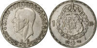 Sweden Krona Gustaf V, Stockholm, Silver, KM:814 -