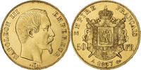 France 50 Francs Napoleon III, Napoléon III, Paris, Gold -