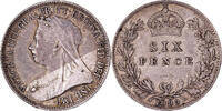 United Kingdom 6 Pence Victoria, Silver, KM:779 -