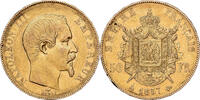 France 50 Francs Napoleon III, Paris, Gold, KM:785.1 -