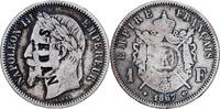 France Franc 1867 BB Napoleon III, Napol&eacute;on III, Strasbourg, Contremarqu... 117.03 元  ＋  38.62 元 运费