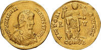 Solidus Visigoths, Gaul, in the nam of Valentinian III, Gold -