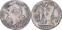France 15 Sols, 1/8 ECU 1791 I Louis XVI, Limoges, Silver, KM:604.5 S 46.17 US$  +  28.86 US$ shipping