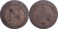 France 5 Centimes 1808 BB Napol&eacute;on I, Strasbourg, Copper, KM:689 S 51.94 US$  +  28.86 US$ shipping
