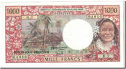 Tahiti 1000 Francs Banknote, Undated, KM:27b -