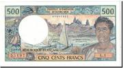 Tahiti 500 Francs Banknote, Undated, KM:25b1 -