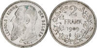 Belgium 2 Francs, 2 Frank Silver, KM:59 -
