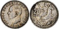 Greece 20 Drachmai Silver, KM:73 -