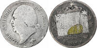 France 2 Francs Louis XVIII, Toulouse, Silver, Gadoury:513 -
