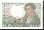 France 5 Francs Banknote, 1943-08-05, Fayette:5.3, KM:98a -