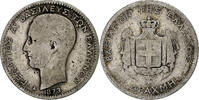 Greece Drachma George I, Paris, Silver, KM:38 -