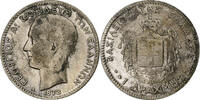 Greece Drachma George I, Paris, Silver, KM:38 -