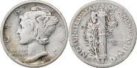 United States Dime Mercury Dime, Philadelphia, Silver, KM:140 -
