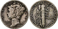 United States Dime Mercury Dime, Philadelphia, Silver, KM:140 -