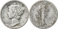 United States Dime Mercury Dime, Philadelphia, Silver, KM:140 -