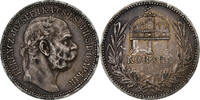 Hungary Korona Franz Joseph I, Silver -