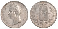 France 5 Francs Coin, Charles X, Lille, Silver, Gadoury:644 -