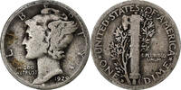 United States Dime Mercury Dime, Denver, Silver, KM:140 -
